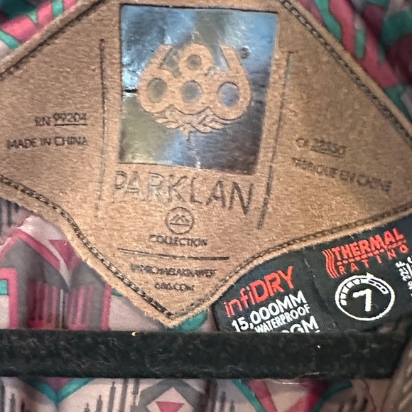 686 Parklan Women's Heathered Ski & Snow Jacket with Faux Fur Trim sz medium - Picture 3 of 14